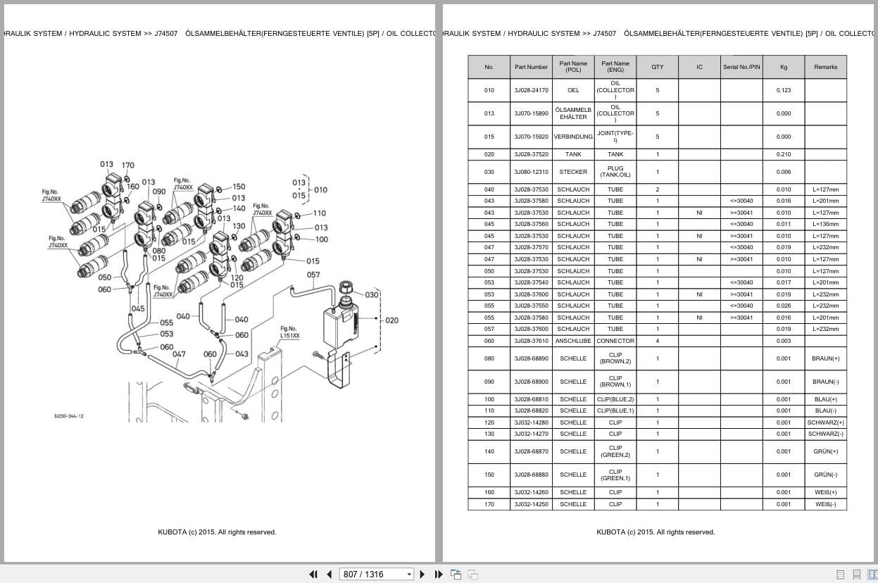 Kubota Tractor M7151PC Parts Catalog EN DE (3)