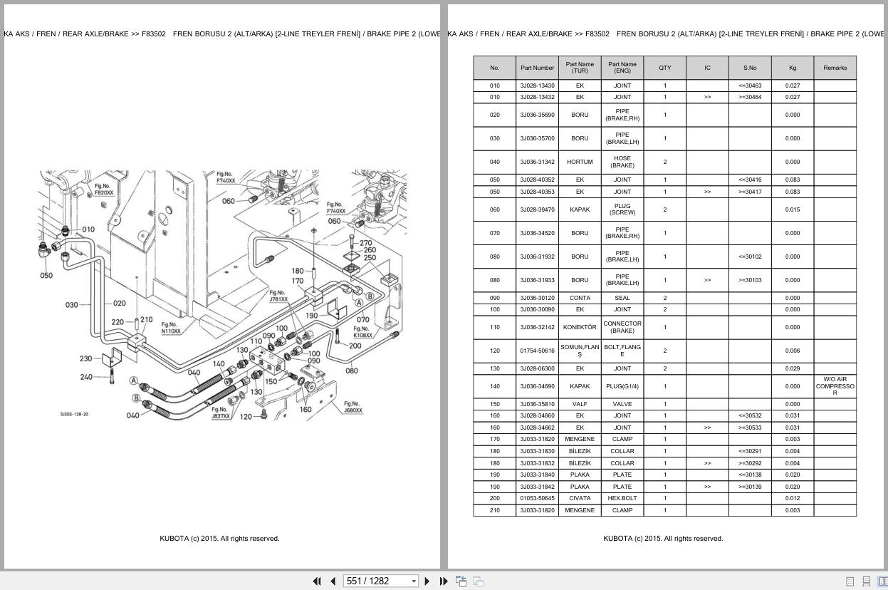 Kubota Tractor M7152PC Spare Parts Catalog EN TR (2)