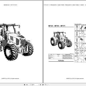 Kubota Tractor M7171P KVT Parts Catalog EN DE (1)