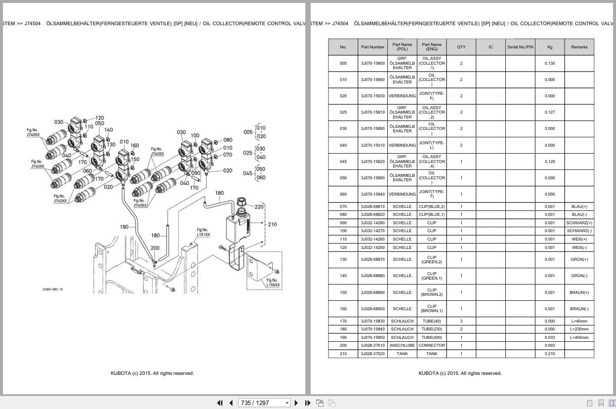 Kubota Tractor M7172P KVT Parts Catalog EN DE (3)