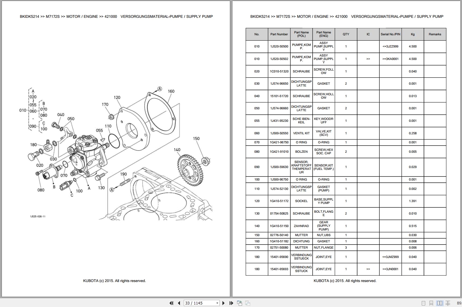 Kubota Tractor M7172S Parts Catalog EN DE (3)