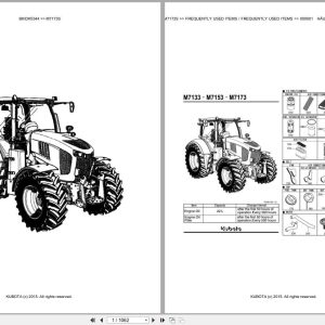 Kubota Tractor M7173S Parts Catalog EN DE (1)