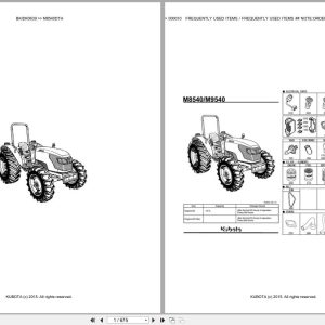 Kubota Tractor M8540DTH Parts Catalog EN DE (1)