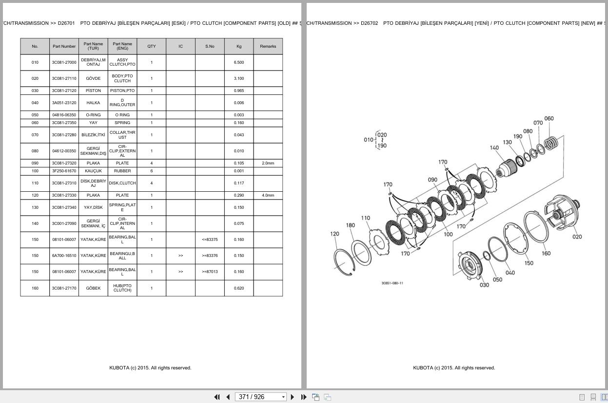 Kubota Tractor M8540DTHC Spare Parts Catalog EN TR (2)