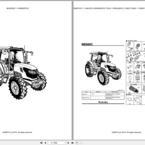 Kubota Tractor M8560DTHC Parts Catalog EN DE (1)