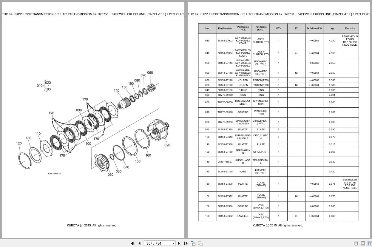 Kubota Tractor M8560DTHC Parts Catalog EN DE (3)
