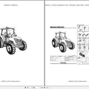 Kubota Tractor M9540DTHC Parts Catalog EN DE (1)