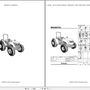 Kubota Tractor M9540DTHL Spare Parts Catalog EN TR (1)
