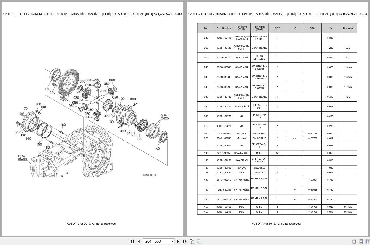 Kubota Tractor M9540DTHL Spare Parts Catalog EN TR (2)