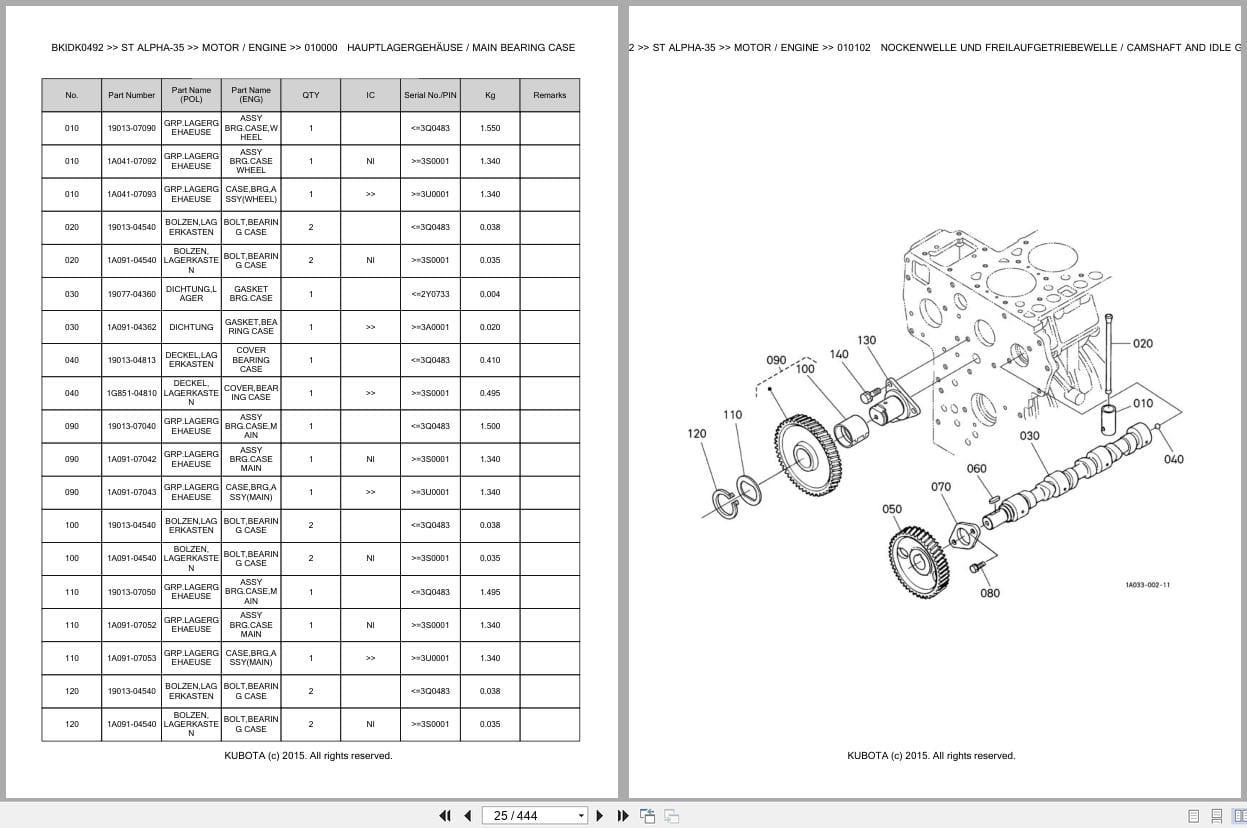 Kubota Tractor ST Alpha 35 Parts Catalog EN DE (3)