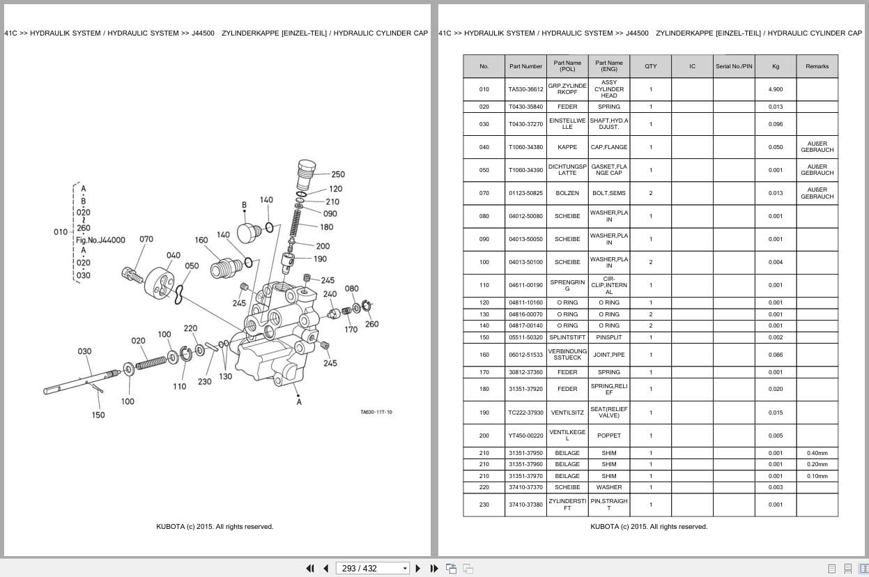 Kubota Tractor ST341C Parts Catalog EN DE (3)