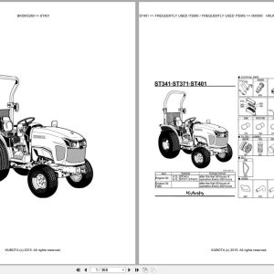 Kubota Tractor ST401 Parts Catalog EN DE (1)