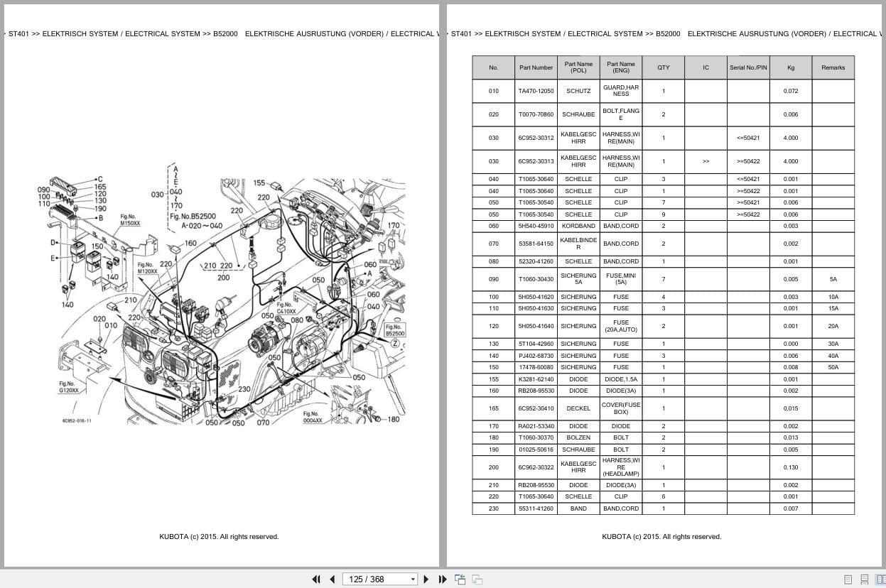 Kubota Tractor ST401 Parts Catalog EN DE (2)