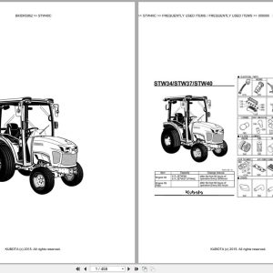 Kubota Tractor STW40C Parts Catalog EN DE (1)