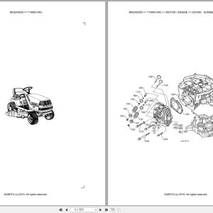 Kubota Tractor T1400H WG Parts Catalog EN DE (1)
