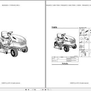 Kubota Tractor T1870 10001 Parts Catalog EN DE (1)
