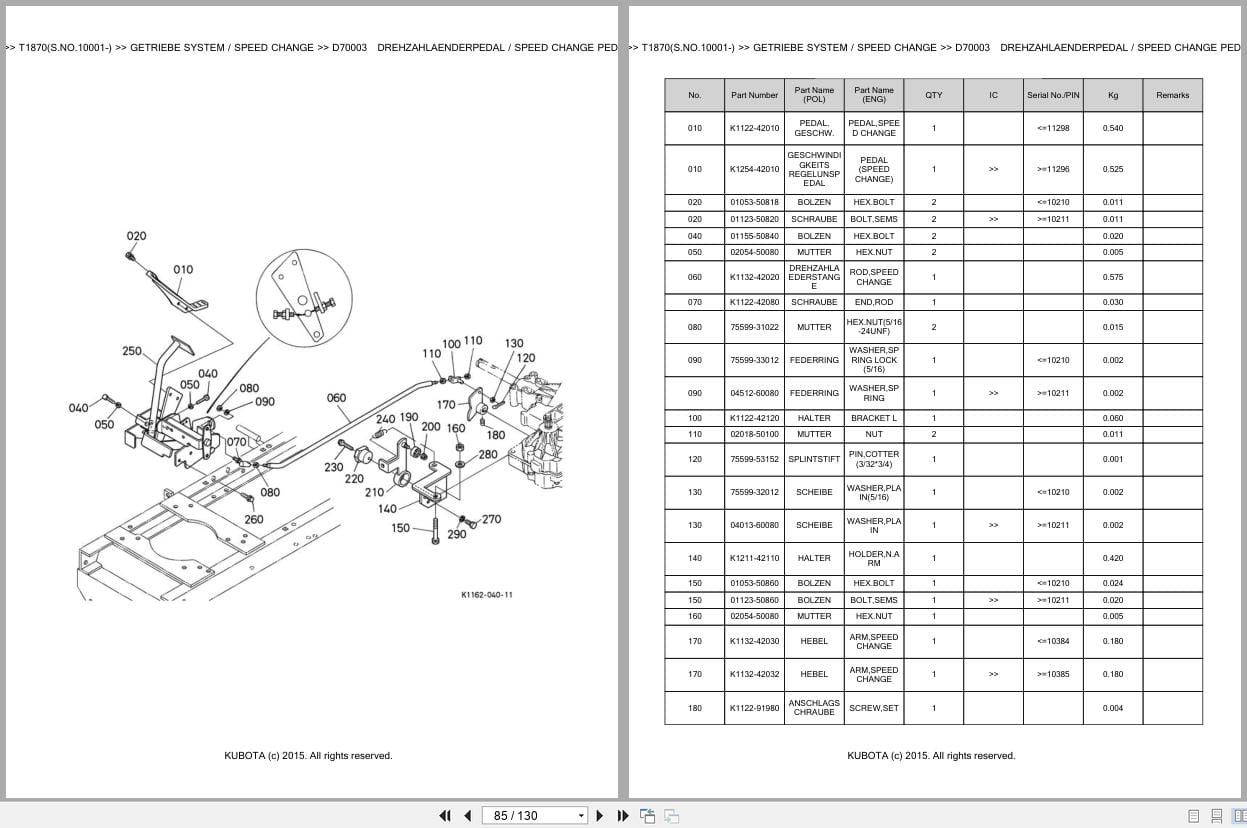 Kubota Tractor T1870 10001 Parts Catalog EN DE (3)