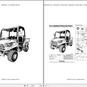 Kubota Utility Vehicle RTV X900N5TWEU MC Parts Catalog EN DE (1)