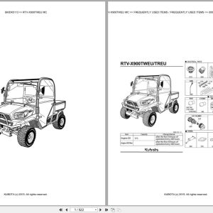 Kubota Utility Vehicle RTV X900TWEU MC Parts Catalog EN DE (1)