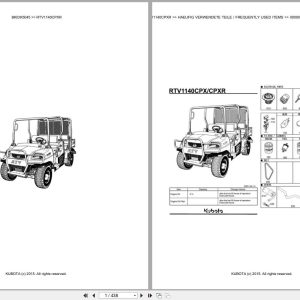 Kubota Utility Vehicle RTV1140CPXR Parts Catalog EN DE (1)