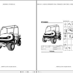 Kubota Utility Vehicle RTV400CI A RTV400CI H Parts Catalog EN DE (1)