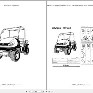Kubota Utility Vehicle RTV500R EU Parts Catalog EN DE (1)