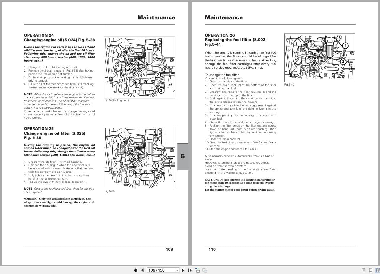 Landini Tractor 60 Series RT61 Operators And Maintenance Manual 6520958M3 2013 (2)