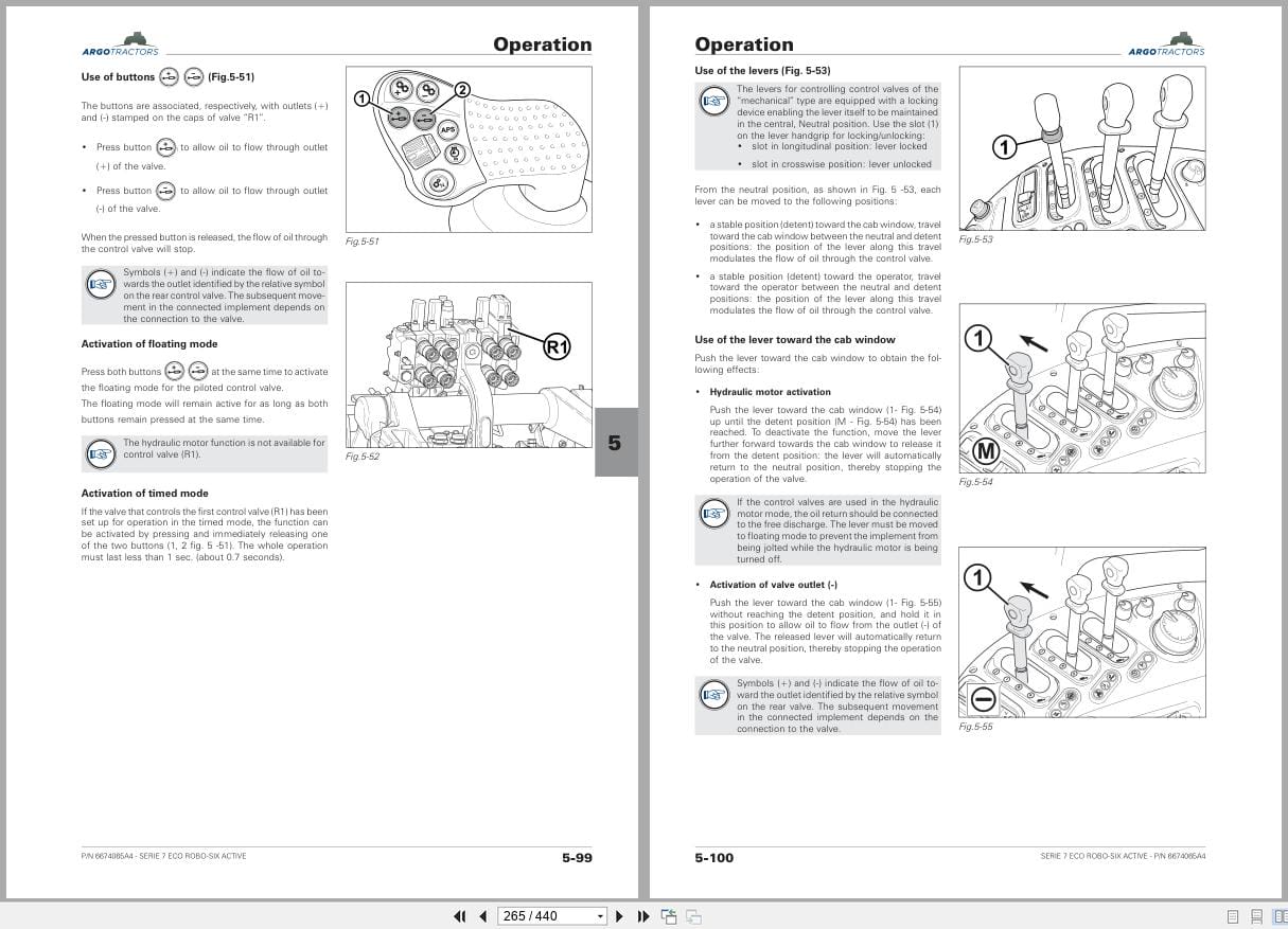 Landini Tractor 7 160 7 200 7 210 7 230 Robo Six Active RPE8 ECO Operators Manual 6674065A4 2024 (2)