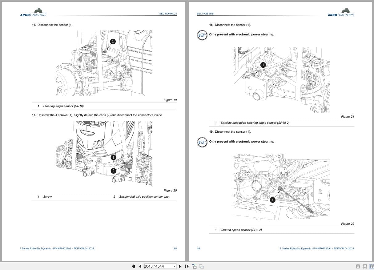 Landini Tractor 7 Series Robo Six Dynamic RPE8 Service Manual 6708022A1 2022 (2)