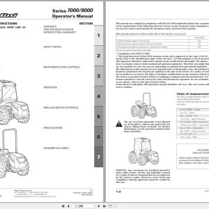 Landini Tractor 7075 IS To 90115 AR RS38 Operators Manual 6631036A1 2019 (1)