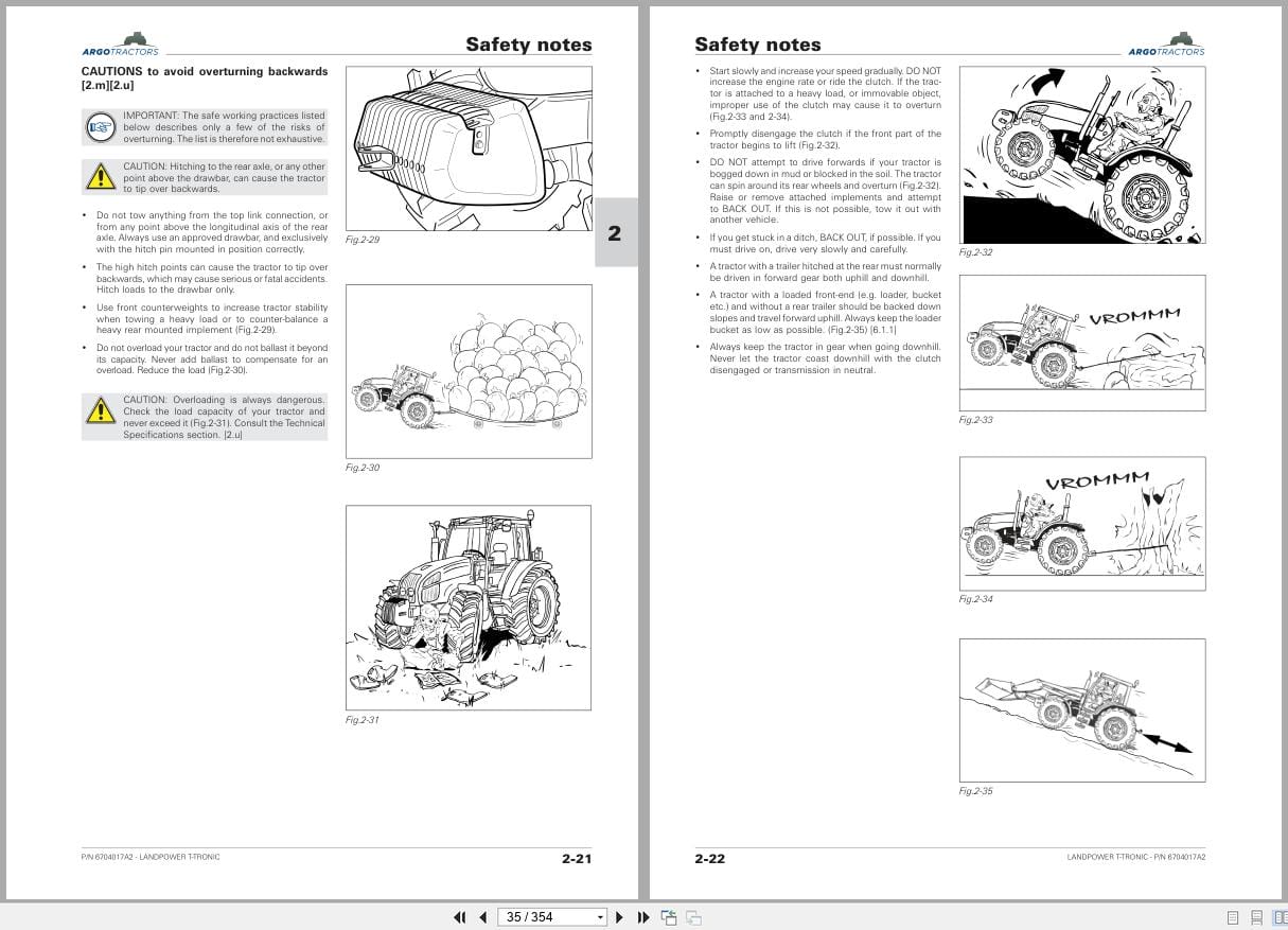 Landini Tractor Landpower 160 180 T Tronic RP78 EPA Operators Manual 6704017A2 2024 (2)