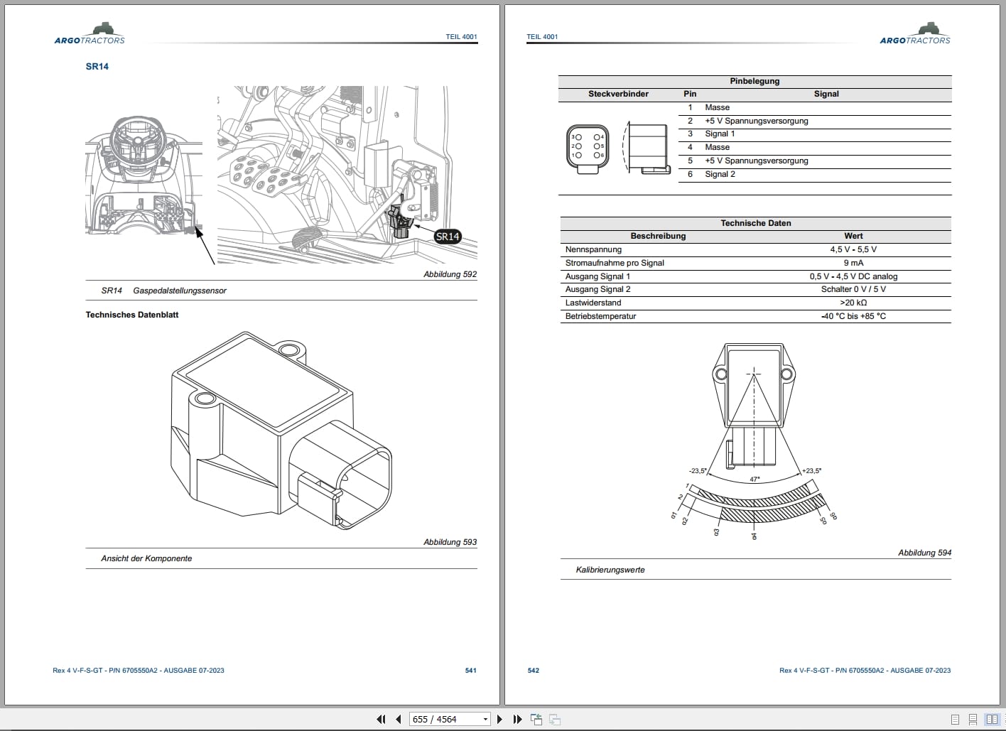 Landini Tractor Rex 4 V F S GT Workshop Manual 6705550A2 2023 DE (2)