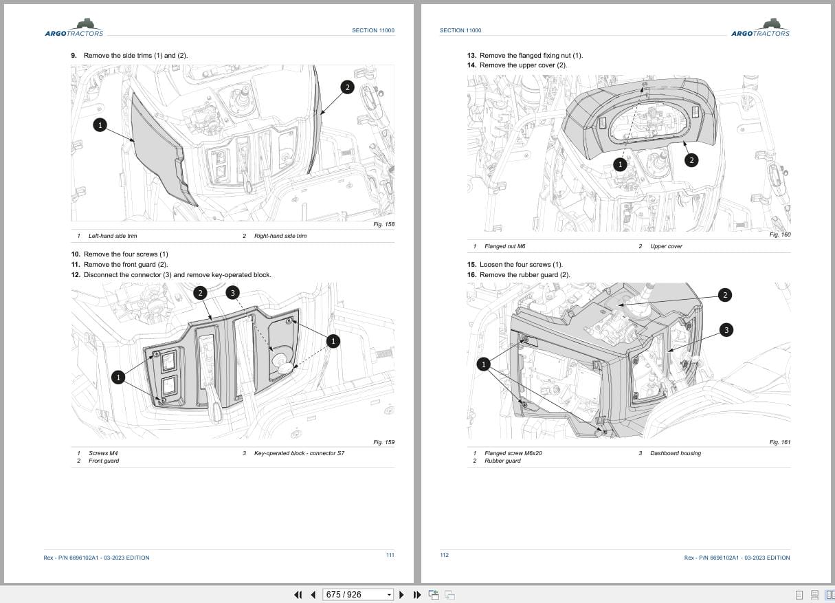Landini Tractor Rex F GT GE RP5F Service Manual 6696102A1 2023 (2)