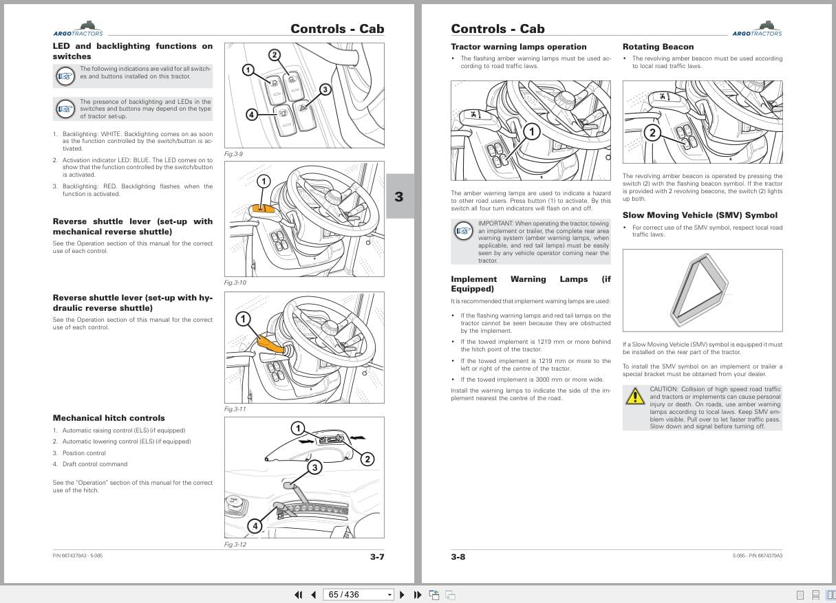 Landini Tractor Series 5 5 085 RS57 Operators Manual 6674379A3 2024 (2)