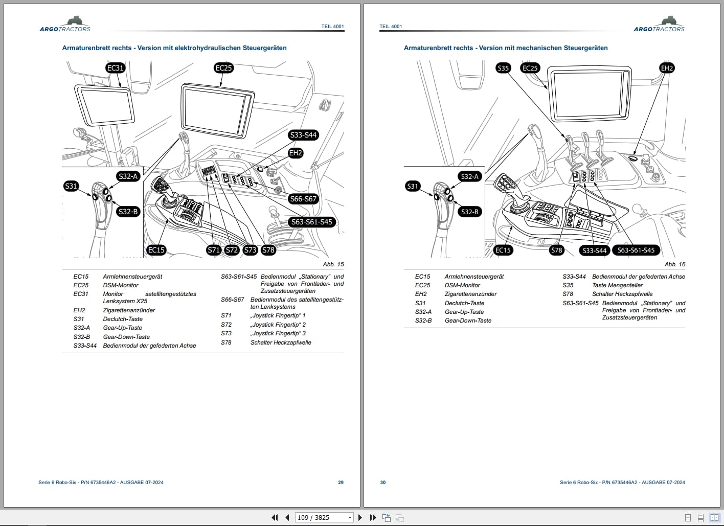 Landini Tractor Series 6 Robo Six Workshop Manual 6735446A2 2024 DE (2)