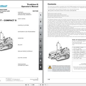 Landini Tractor Trekker3 3 085 Compact S CT04 Operators Manual 6735122A1 2024 (1)