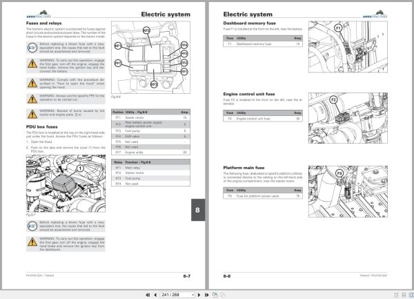 Landini Tractor Trekker3 3 085 Compact S CT04 Operators Manual 6735122A1 2024 (2)