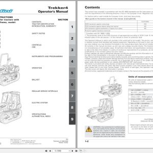 Landini Tractor Trekker4 4 085 To 4 120 F M CP05 Operators Manual 6696772A2 2022 (1)