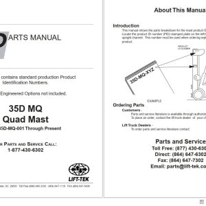 Lift Tek 35D MQ Quad Mast Part Manual 235894R16 (1)