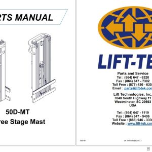 Lift Tek 50D MT Three Stage Mast Part Manual 212703R05 (1)
