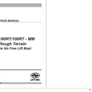 Lift Tek 60RT MM 80RT MM 100RT MM Rough Terrain Triple No Free Lift Mast Service Manual 246711R4 (1)