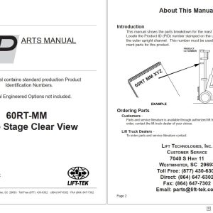 Lift Tek 60RT MM Three Stage Clear View Part Manual 265753R6 (1)