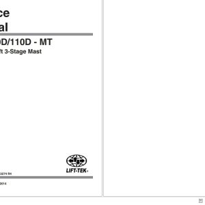 Lift Tek 80D MT 100D MT 110D MT Full Free Lift 3 Stage Mast Service Manual 253274R4 (1)
