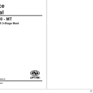 Lift Tek F60 MT F100 MT Full Free Lift 3 Stage Mast Service Manual 270657R (1)