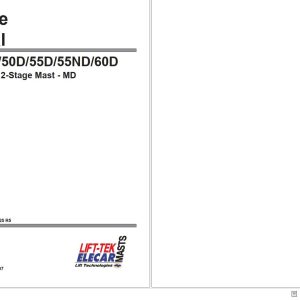 Lift Tek Full Free Lift 2 Stage Mast 35D MD To 60D MD Service Manual 689225R5 (1)