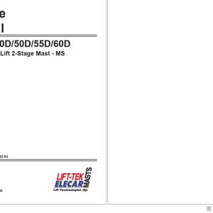 Lift Tek Limited Free Lift 2 Stage Mast 30 MS 35D MS To 60D MS Service Manual 686482R (1)