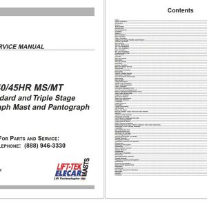 Lift Tek Mast Lift 40 MT 45HR MT 40 MS 45HR MS Service Manual 246552R2 (1)