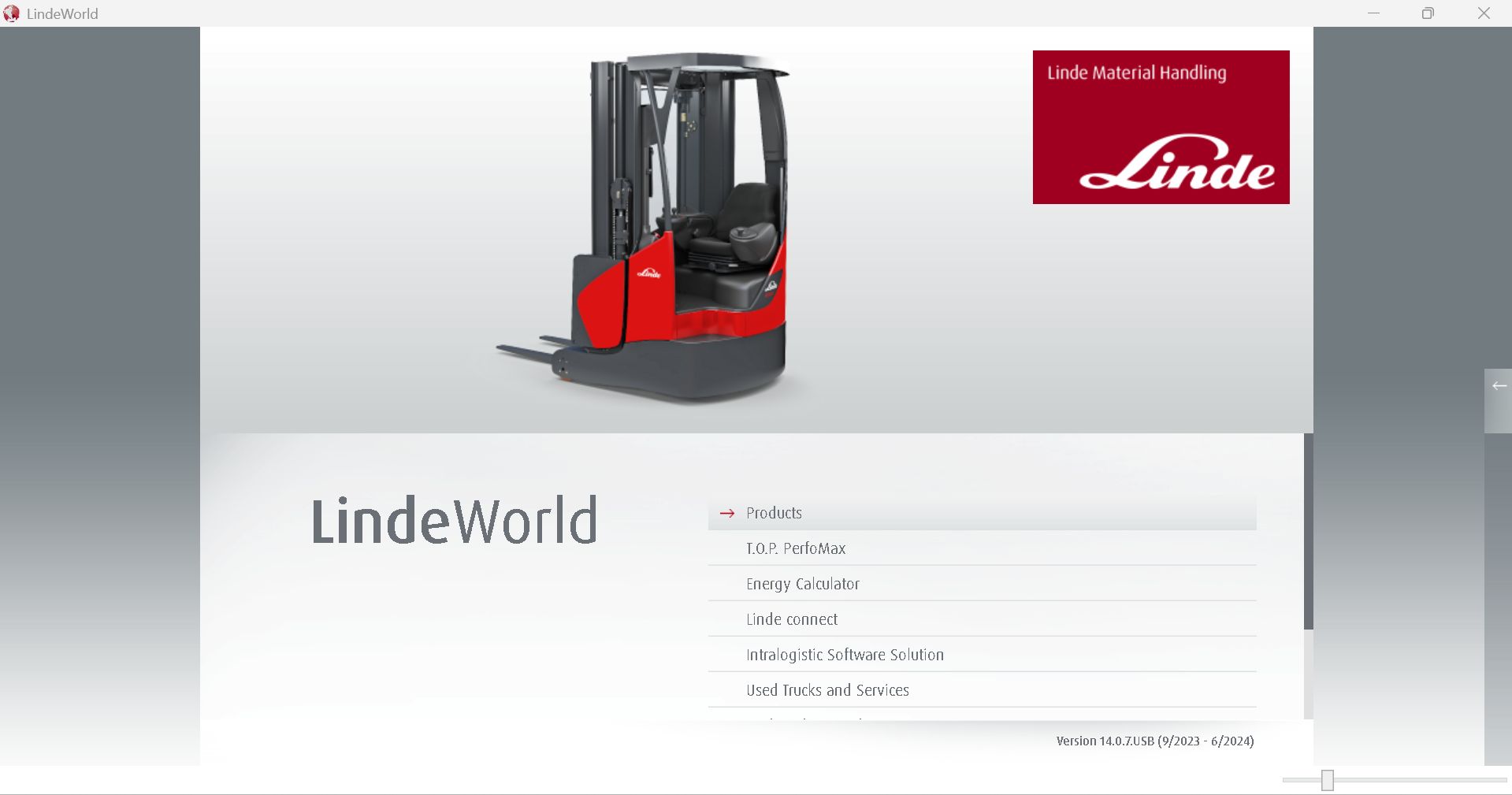 LindeWorld 14.0.7 2023 2024 Information Product 1