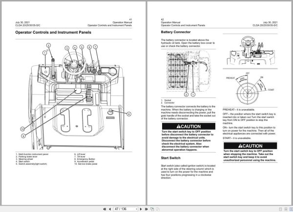 Liugong Forklift CLGA20-S to CLGA35-C Operation Maintenance Manual 202107001 Liugong Forklift Clga20 S To Clga35 C Operation Maintenance Manual 202107001 (2)