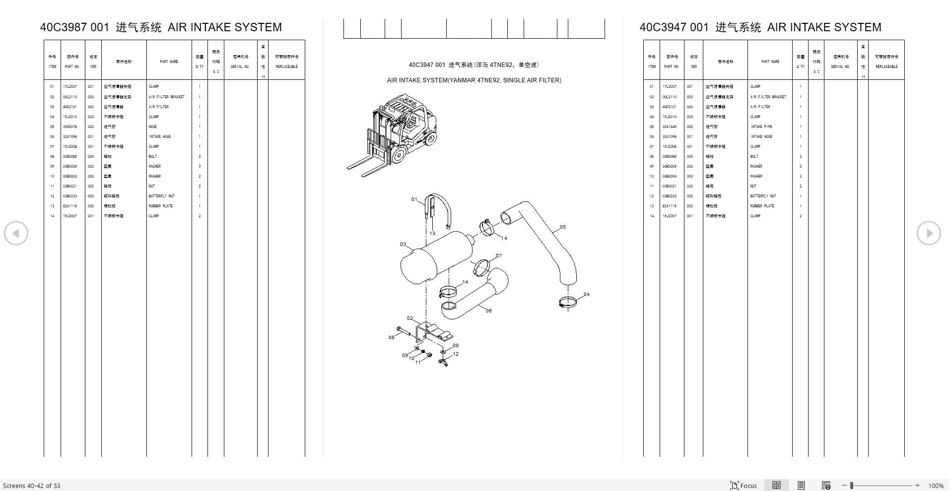 Liugong Forklift Truck CPC20 to CPCD25 Parts Manual 201412002 ZH EN (2)